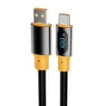 thumbnail image 1 of Yammee USB to Type C Charging Cable PD100W Data Wire with Real Time Digital Display, 1 of 16