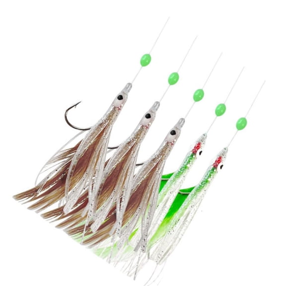 Yammee Fishing Rigs with String Hook Glow Fishing Beads High Carbon Hook Freshwater Saltwater Fishing Lures Baits Rigs Tackle