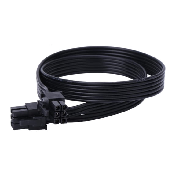 Yammee Flat 6Pin PCIe Power Cable Flexible GPU Cord Enhances Cable Management