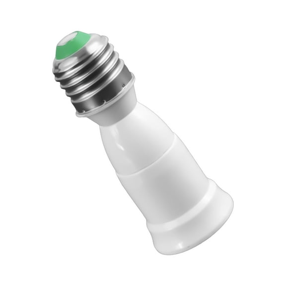 Yammee Flexible E27 Bulb Extender Adapter, Ceiling Light Enhancement, Secures Fit E27 Screw Mount Erosion-Resistant PC Shell