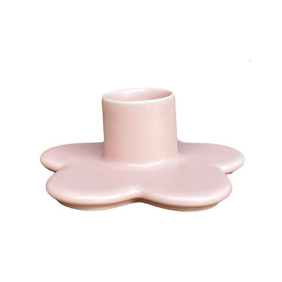 Yammee Floral Ceramics Taper Candle Holder Easters Table Decors Wedding Centerpieces