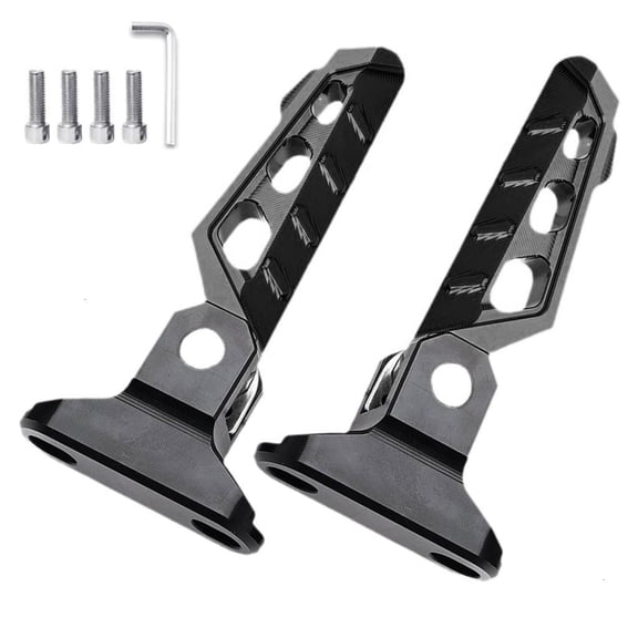Yammee Folding Foot Pegs Space Efficient Foldable Footrests Compact Folding Footrest for Enhances F400T Ride Experience