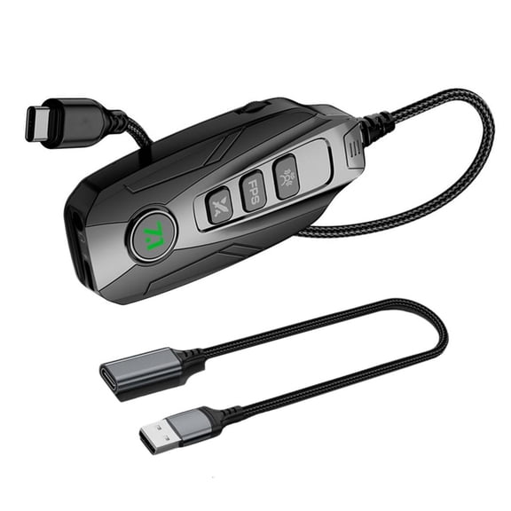 Yammee External USB Mini Sound Card 7.1 Channel Gaming Sound Card for Computer Notebook