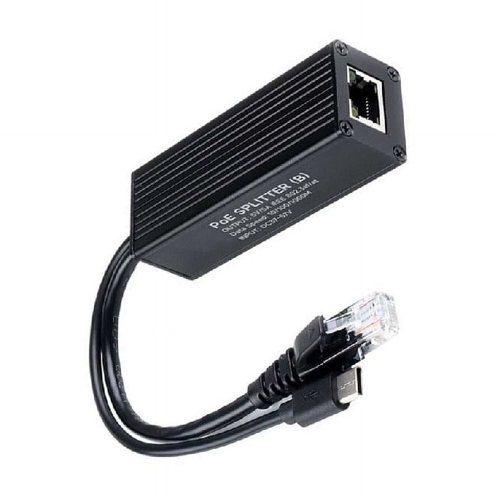Yammee Gigabit Ethernet PoE Splitter 5V 5A Output Power Adapter Fast ...