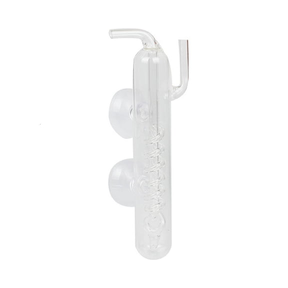 Yammee Glass CO2 Diffuser Aquarium for Tank Bubble Counter Spiral-Shape with Suction Cu