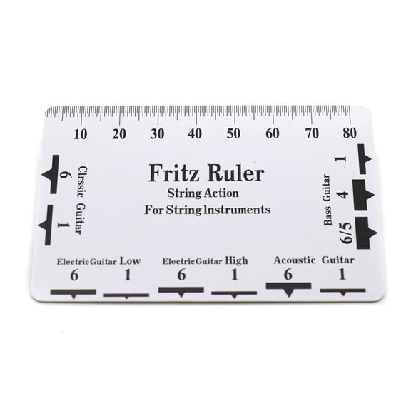 Yammee Guitar Set Up Repairing Luthier Tool for Guitar, Ukulele, Banjos, Guitar String Action Gauge Ruler, Guitar Height Gauge