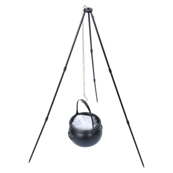 Yammee Halloween Party Supplies Large Cauldron Sahpe Decoration with LED Tripod Stand