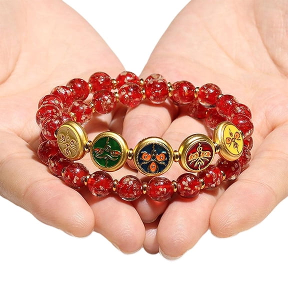 Yammee Handcraft Night Glows Glass Bracelet Decoration for Fashion Enthusiasts