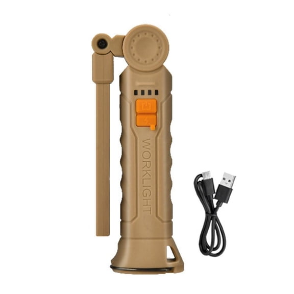 Yammee Handheld LED Work Light Torch with Magnetic Hook for Versatility Lighting Needs