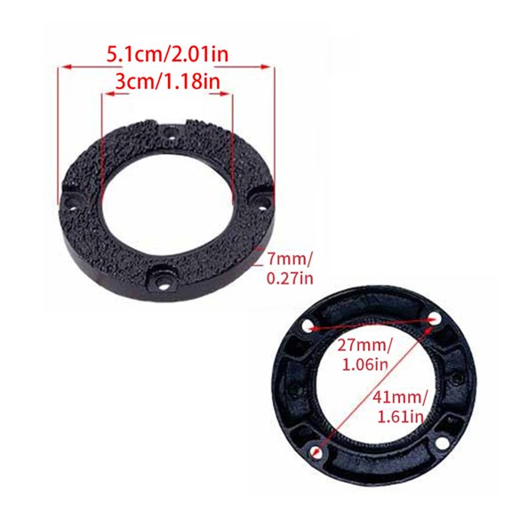Yammee HiFi Speaker Tweeter Trim Circle 1inches/1.25inch Compatible Aluminum