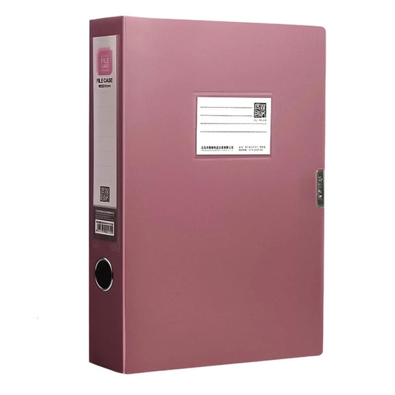 Yammee High Capacity File Box with Clear Label Window Waterproof Document Organiser Box