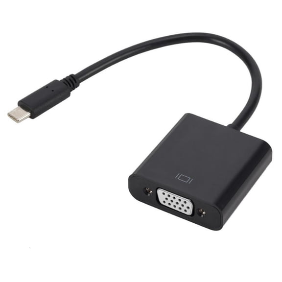 Yammee High Definition USB3.1 Type C to VGA Female Converter Cord Adapter Line for Computer Display TV and Projector
