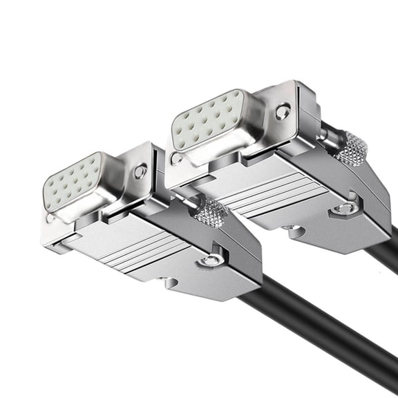 Yammee High Resolution SVGA Cable HDB15 Male/Female 150cm Double Shielded Coaxialed