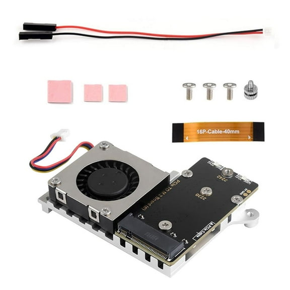 Yammee High Speed PCIe to M.2 NVMe SSD Adapter for Raspberry Pi 5