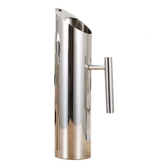 Yammee Home Water Pitcher Ice Guard Tea Pot Kettle Jug Stainless Steel Bar Curling Cold Beverages Juice Pot Kitchen Kettle Drinkware Bar Accessories