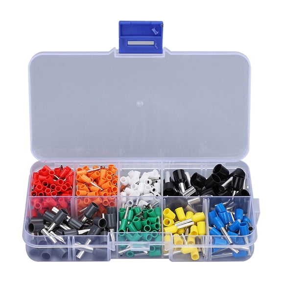 Yammee Insulated Crimps Ferrule Set for Cables 400pcs Assorted Size 0.5-10mm Ferrules