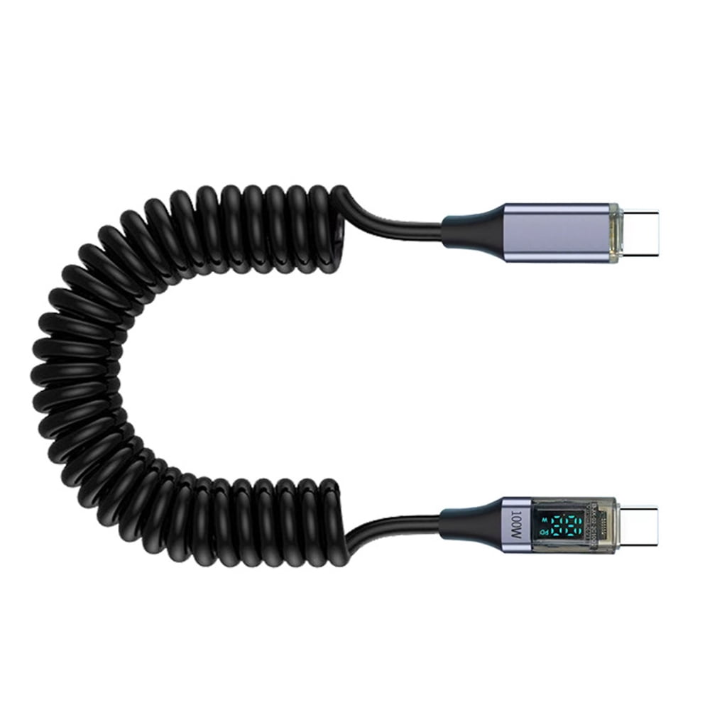 Yammee Intelligent Display USB C PD100W Quick Charging Cable with ...