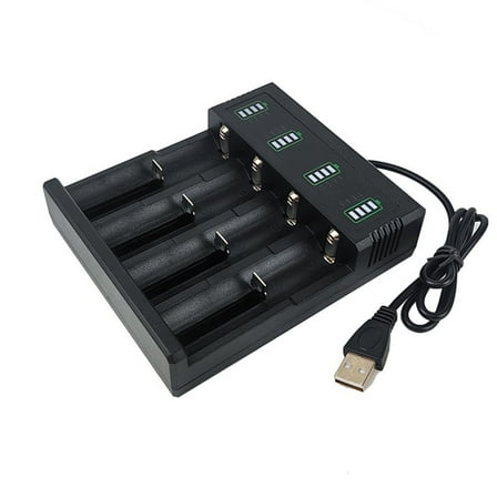 Yammee Intelligent USB 18650 Battery Charger For 21700,26700,14500 Lithium Batteries