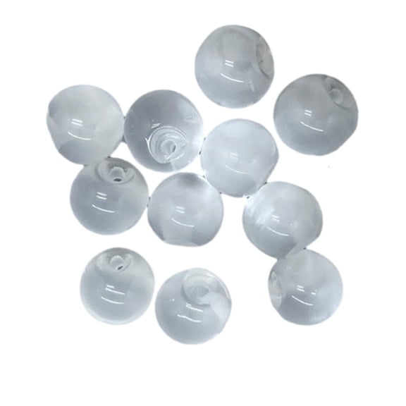 Yammee Jade Bead Pearl Button Beads Garment Accessories for Traditional TangSuit 10pcs
