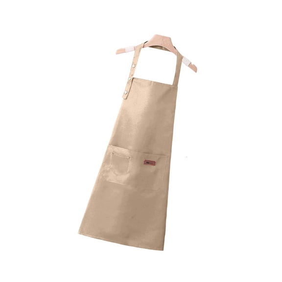Yammee Kitchen Apron Adjustable Triple Button Waterproof Oil Resistant MultiFunctional