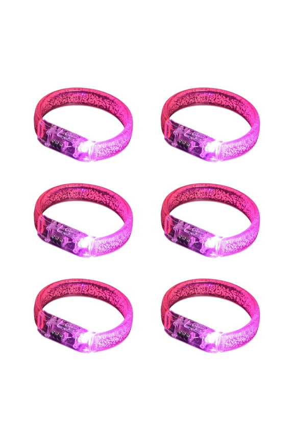 Yammee LED Acrylic Bracelets for Festivals and Night Activities Light Up Wristbands