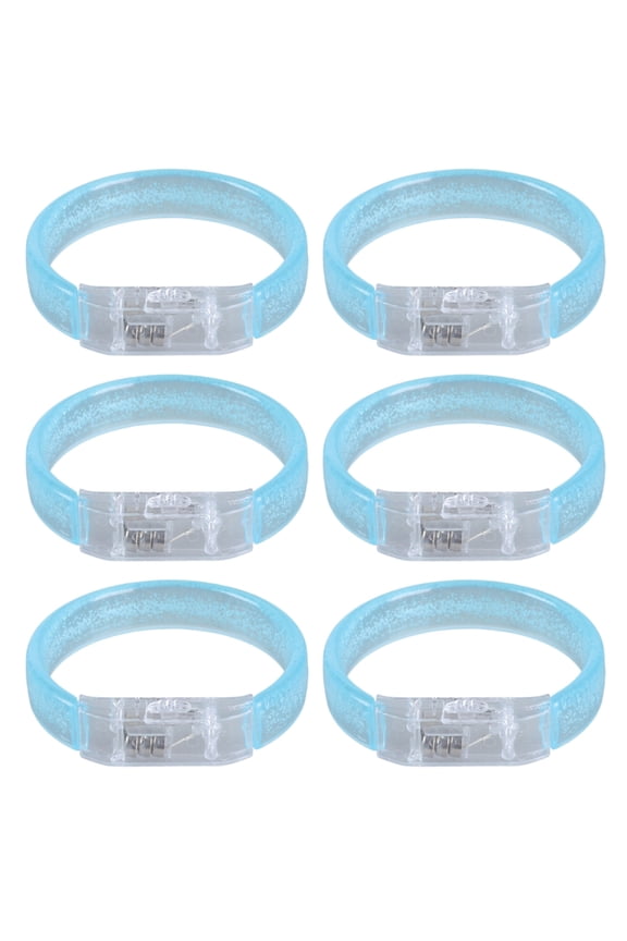 Yammee LED Acrylic Bracelets for Festivals and Night Activities Light Up Wristbands