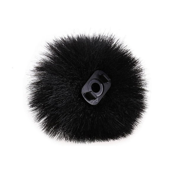 Yammee Lapel Microphone Windshield Muff Lavalier Muff Pin on Furry Microphone Wind Muff