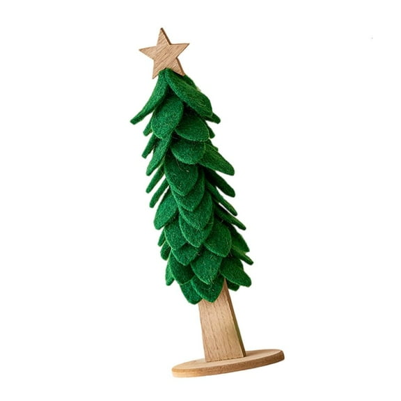 Yammee Large Green Felt Christmas Tree Easy Assembly Home Office Festival Decoration