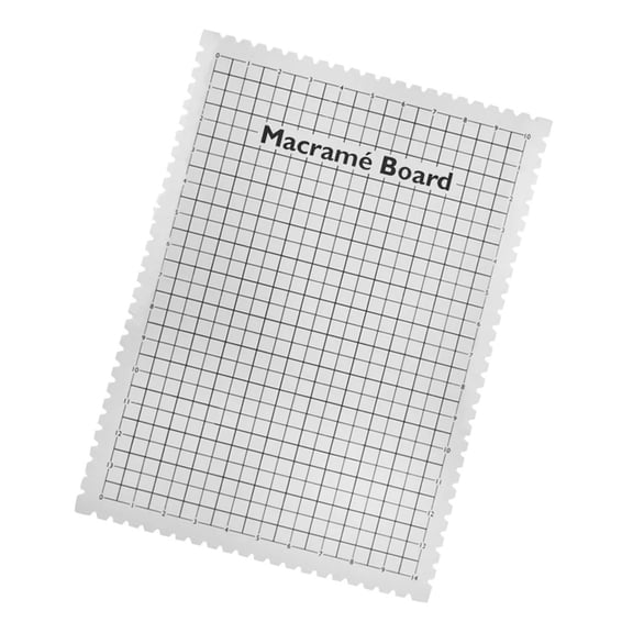 Macrames Board Large Macrames Project Board Braiding Board with Grids 39x29x5cm Macrames Supplies for Braiding
