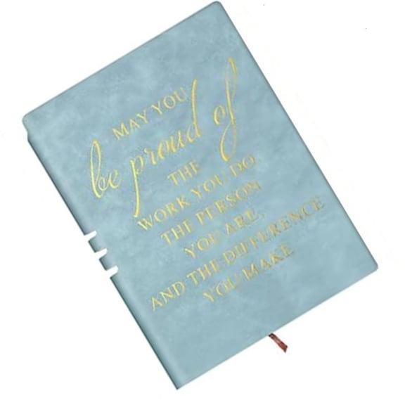 Yammee Leather Journal Notepads Travel Notebook with Ribbon Bookmarks Pen Slot 200 Pages Lined for Journaling Scrapbooking