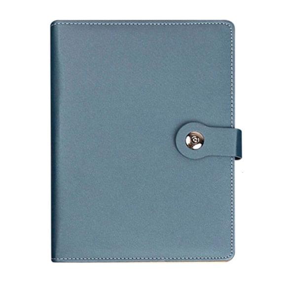 Yammee Leather Notebook Journal 160 Pages Wide Lined Refillable 6 Rings Binder Covers