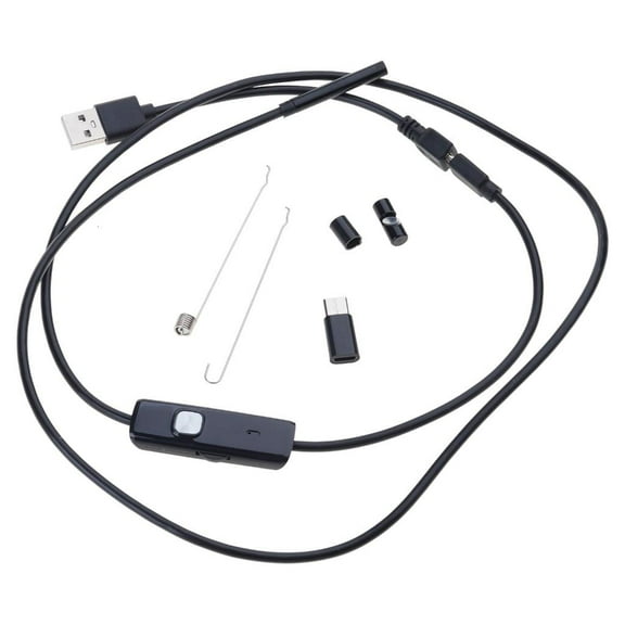 Yammee Lens Endoscope Camera with 6 Adjustable LED Lights USB Borescope Waterproof Snake Camera Industrial Scope Inspection