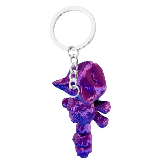 Yammee Lightweight Plastic Cat Keyring 3D Printed Keychain With Detailed Craftsmanship