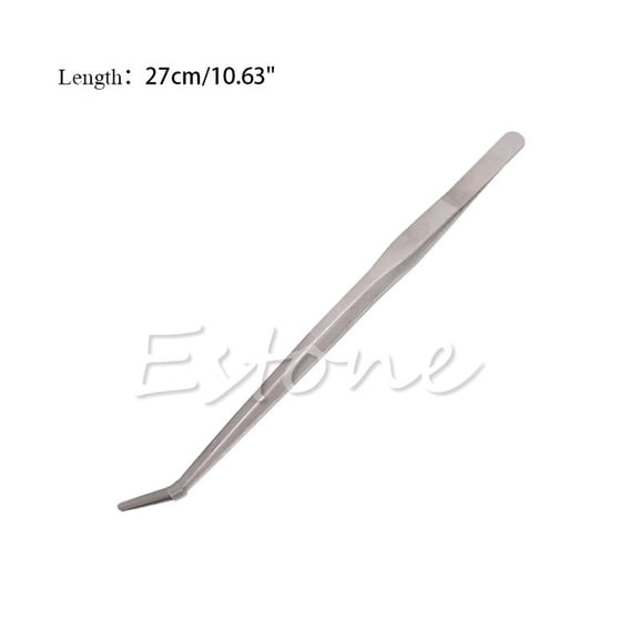 Yammee Long Tweezers Stainless Steel Curved Tweezers Fishtanks Antirust Forceps