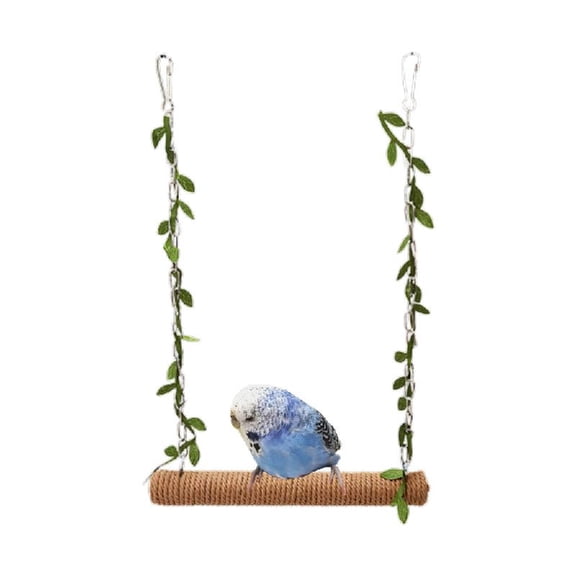 Yammee Lovebirds Parrots Toy Budgies Cage Stand Swing Climbing Bridge Swing Toy for Pet Bird Parakeets Cockatiel