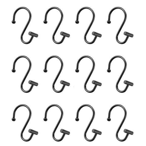 Yammee Luxurious Shower Hook for Liner Rusts Resistant Bath Shower Curtain Holder Hook