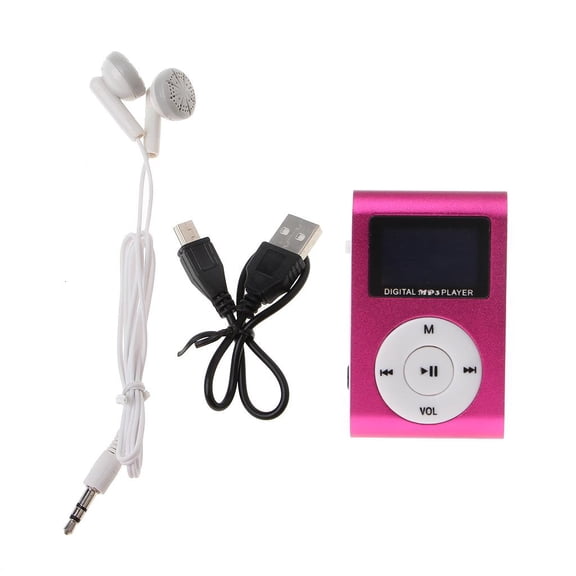 Yammee MX-801 Mini USB Metal Clip Micro SD TF Card Slot LCD Screen Music MP3 Player