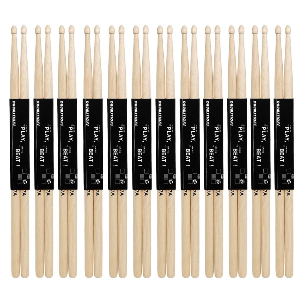 Yammee Maple Drumsticks 7A for Drum Light Durable Exercise Drum Sticks for Kids Adult Musical Instrument Percussion Accessories
