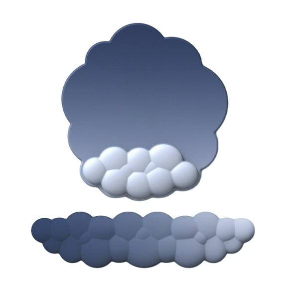 Yammee Memory Foam Keyboard Wrist Rest and Mouse Pad Relieve Wrist Strain PU Soft Memory Foam Non-Slip Base Mousepad