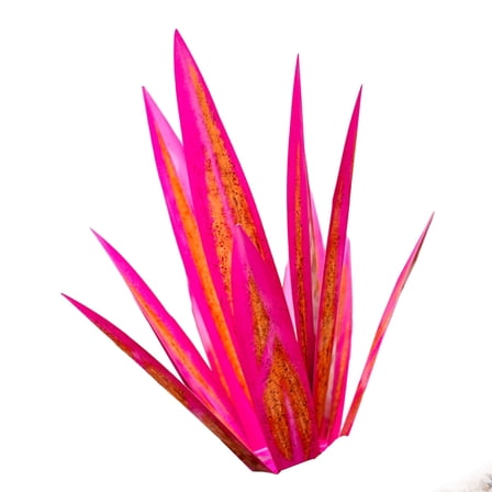 Yammee Metal Agave Garden Decorations Large Tequila Sculpture for Outdoor Yard Stake Hand Painted Garden Statue Ornament Home