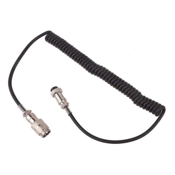 Yammee Microphone Extension Cable Coiled Wirefor Radio Improve Communication Experience