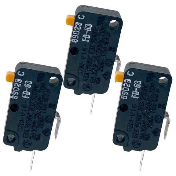 Yammee Microwave Oven Door Switches 16A 125/250V 2 Pin Normally Open Microswitch For Microwave Ovens Enduring