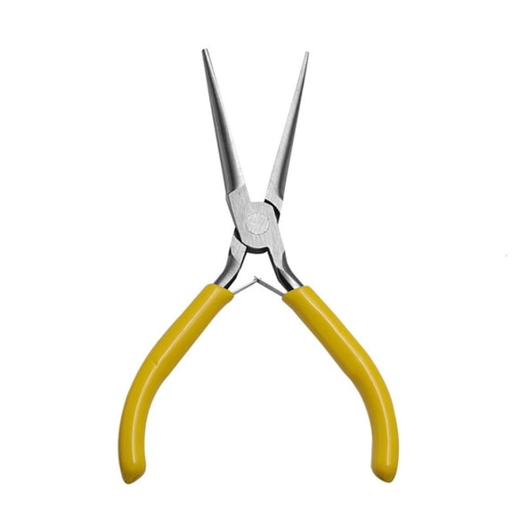 Yammee Mini Jewellery- Plier Tool with Soft- Grip Handle Precision Wire Cutter Needle Round & Bent Nose Plier for Making Crafts