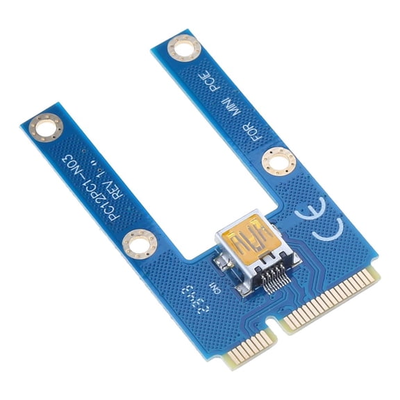 Yammee Mini PCI for Express 1X to 16X Extension Card USB 3.0 Adapter for BTC Bitcoin Mi