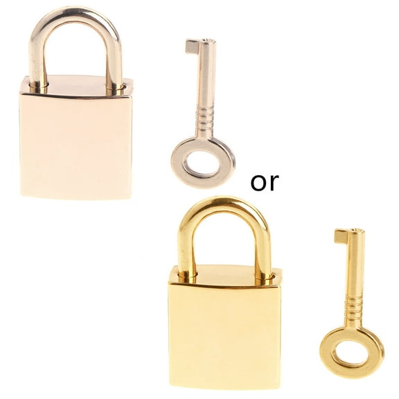 Yammee Mini Square Lock Metal Keyed Padlocks Vintage for Wish Lock Personalized Padlock for Jewelry Box Small Wooden Box Diary