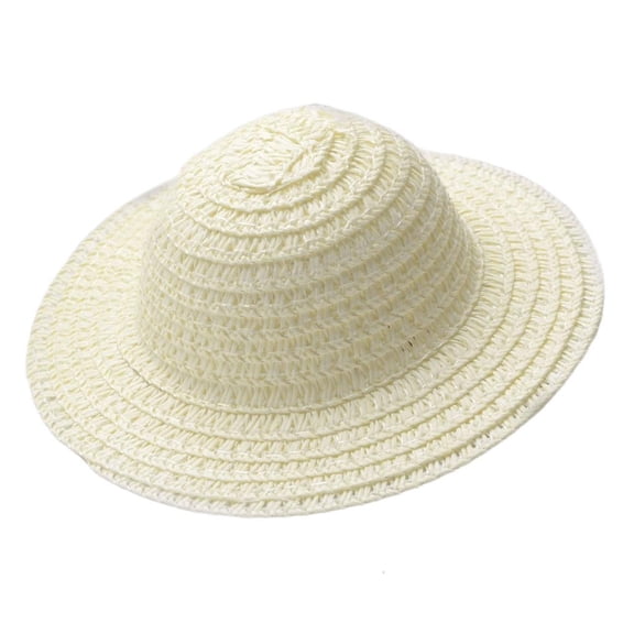 Yammee Mini Unfinished Blank Hat for Handmade Decoration Light Weight Rattan Paper Hat for Weddings Kid Birthday Parties