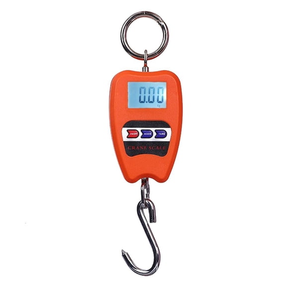 Yammee Mini Weighing Industrial Crane Scale Digital Hanging Scale Red 200kg/441lb for Indoor Farm Factory Outdoor