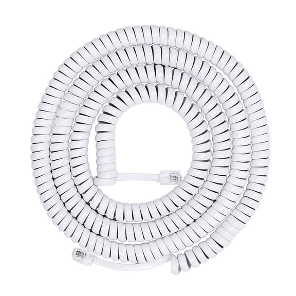 Yammee Modern Coiled RJ9 RJ11 4P4C Telephone Line Spring Landline Cord For Enhancing Any Office Or Home Decoration