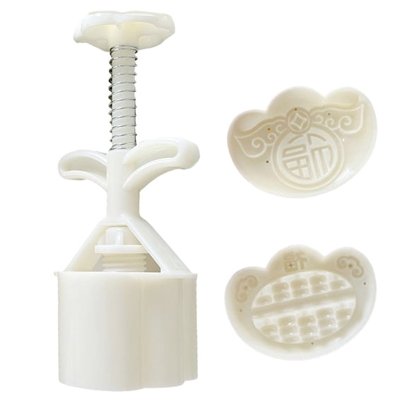 Yammee Mooncakes Mold with 2 Stamp Pineapples Cake Bakewares Hand Pressed Dessert Baking Moulds Bean Pastes Cake Molds