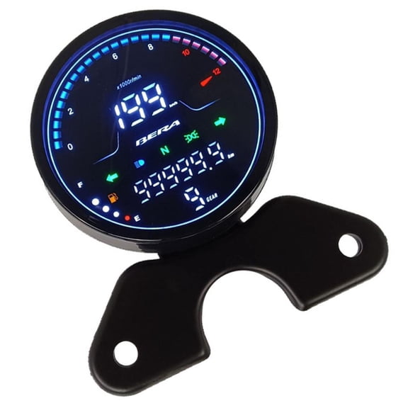 Yammee Motorcycle Digital Instrument Gauge for RT250-C CG125 Replacement Speedometer Round Dial Odometer Motorbike Accessories